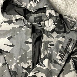 Forever 21 camo print  coat